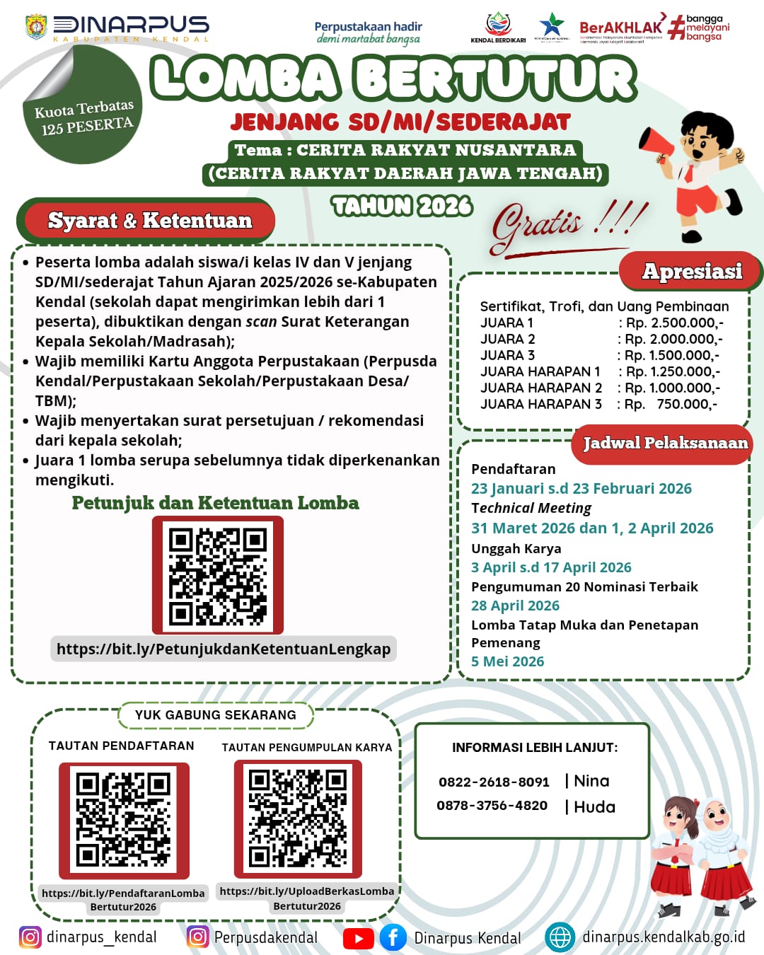 LOMBA BERTUTUR JENJANG SD/SEDERAJAT TAHUN 2026