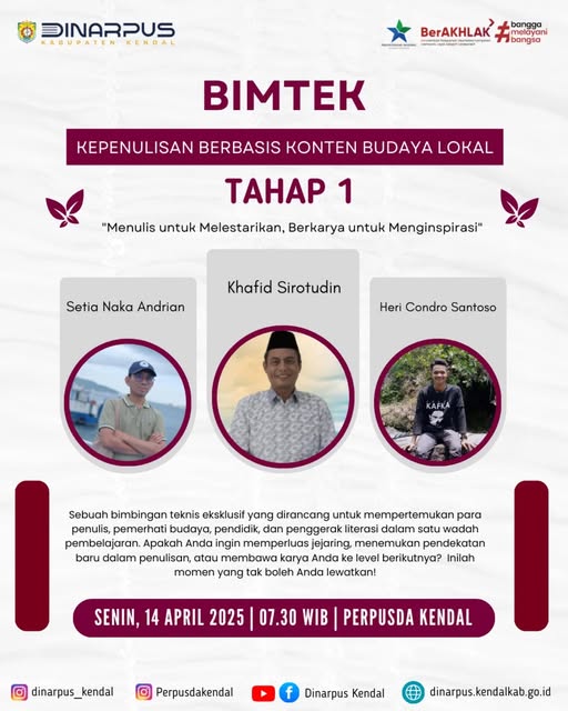 Bimtek Kepenulisan Berbasis Konten Budaya Lokal
