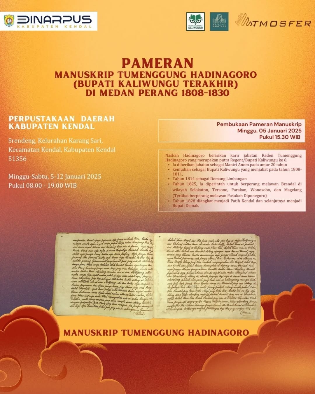 Pameran Manuskrip Tumenggung Hadinagoro
